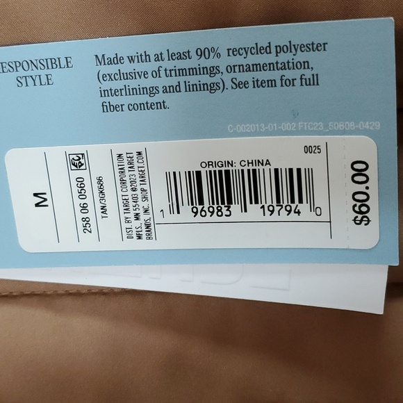 Future Collective Women's Notched Lapel Double Breasted Puffer ~ Reese Blutstein - Picture 9 of 13